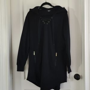 Jolie&Joy black tunic with the hood NWOT